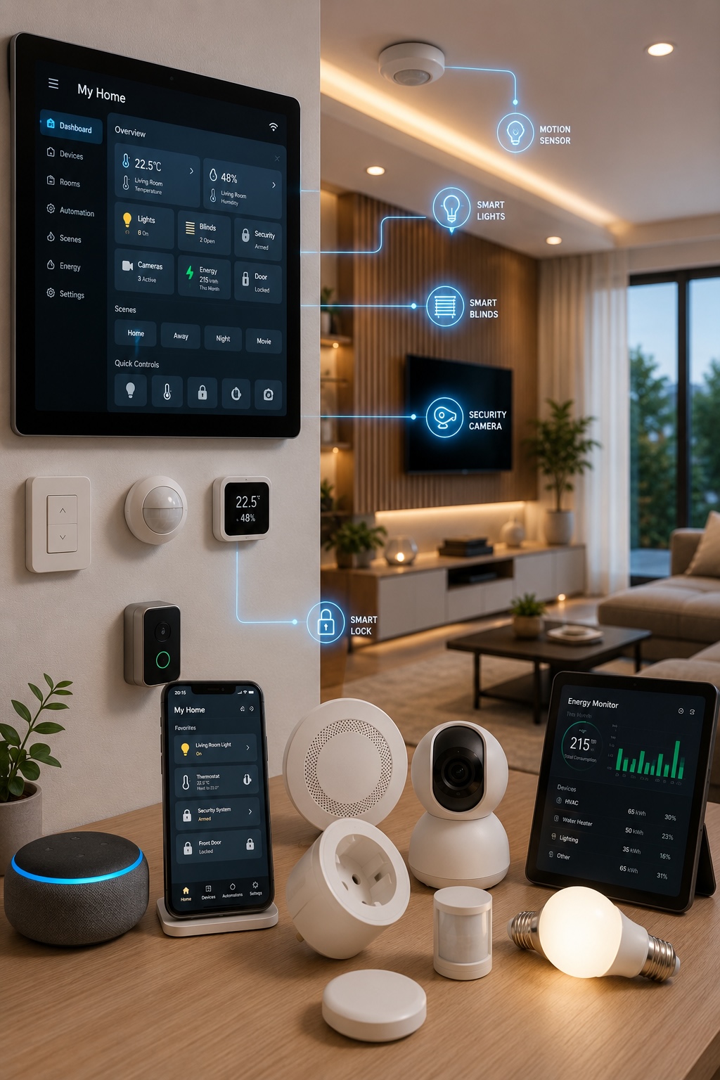 Smart home product sourcing for cameras sensors lighting and hubs